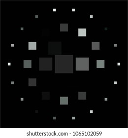 Vintage halftone monochrome dots texture background. Squared vector Abstract Texture
