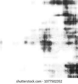 Vintage halftone monochrome dots texture background. Spotted vector Abstract Texture
