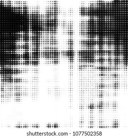 Vintage halftone monochrome dots texture background. Spotted vector Abstract Texture
