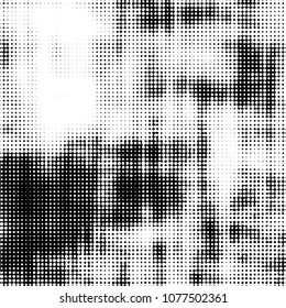 Vintage halftone monochrome dots texture background. Spotted vector Abstract Texture
