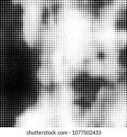 Vintage halftone monochrome dots texture background. Spotted vector Abstract Texture
