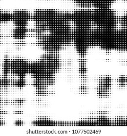 Vintage halftone monochrome dots texture background. Spotted vector Abstract Texture

