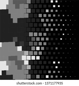 Vintage halftone monochrome geometric texture background. Vector Abstract Texture