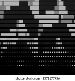 Vintage halftone monochrome geometric texture background. Vector Abstract Texture