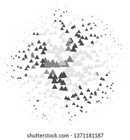 Vintage halftone monochrome geometric texture background. Vector Abstract Texture