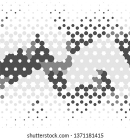 Vintage halftone monochrome geometric texture background. Vector Abstract Texture