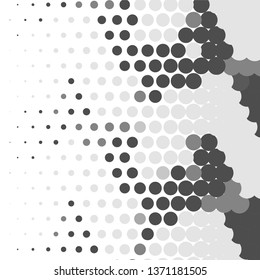 Vintage halftone monochrome geometric texture background. Vector Abstract Texture
