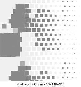 Vintage halftone monochrome geometric texture background. Vector Abstract Texture