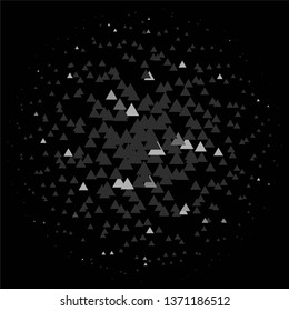 Vintage halftone monochrome geometric texture background. Vector Abstract Texture