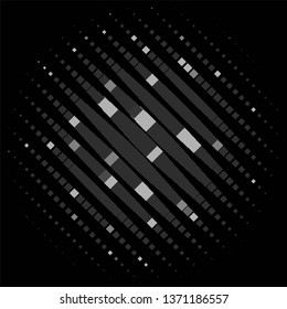 Vintage halftone monochrome geometric texture background. Vector Abstract Texture