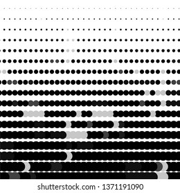 Vintage halftone monochrome geometric texture background. Vector Abstract Texture
