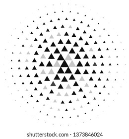 Vintage halftone monochrome geometric texture background. Vector Abstract Texture