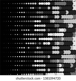Vintage halftone monochrome geometric texture background. Vector Abstract Texture