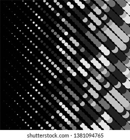 Vintage halftone monochrome geometric texture background. Vector Abstract Texture
