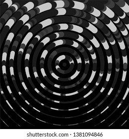 Vintage halftone monochrome geometric texture background. Vector Abstract Texture