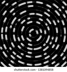 Vintage halftone monochrome geometric texture background. Vector Abstract Texture
