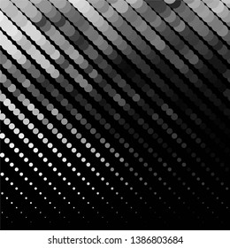 Vintage halftone monochrome geometric texture background. Vector Abstract Texture