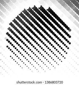 Vintage halftone monochrome geometric texture background. Vector Abstract Texture