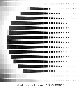 Vintage halftone monochrome geometric texture background. Vector Abstract Texture