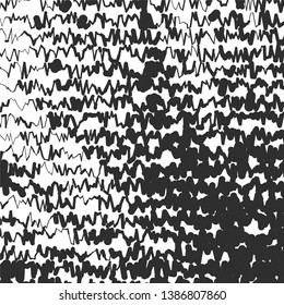 Vintage halftone monochrome geometric texture background. Vector Abstract Texture