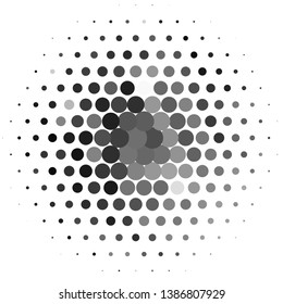 Vintage halftone monochrome geometric texture background. Vector Abstract Texture