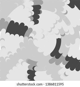 Vintage halftone monochrome geometric texture background. Vector Abstract Texture