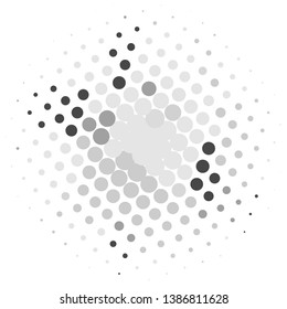 Vintage halftone monochrome geometric texture background. Vector Abstract Texture