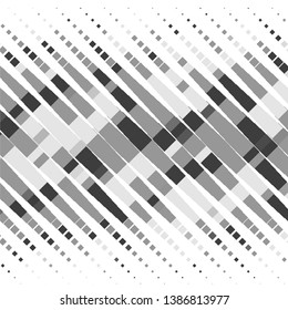 Vintage halftone monochrome geometric texture background. Vector Abstract Texture