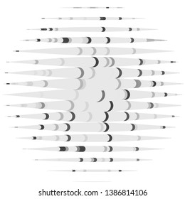 Vintage halftone monochrome geometric texture background. Vector Abstract Texture