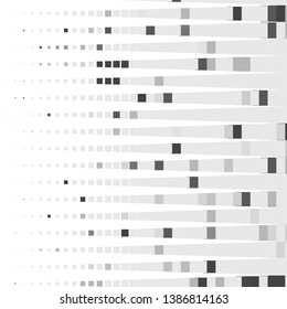 Vintage halftone monochrome geometric texture background. Vector Abstract Texture