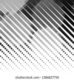 Vintage halftone monochrome geometric texture background. Vector Abstract Texture