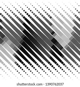 Vintage halftone monochrome geometric texture background. Vector Abstract Texture