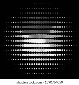 Vintage halftone monochrome geometric texture background. Vector Abstract Texture