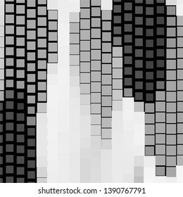 Vintage halftone monochrome geometric texture background. Vector Abstract Texture