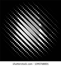 Vintage halftone monochrome geometric texture background. Vector Abstract Texture