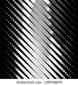 Vintage halftone monochrome geometric texture background. Vector Abstract Texture