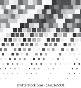 Vintage halftone monochrome geometric texture background. Vector Abstract Texture