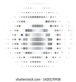 Vintage halftone monochrome geometric texture background. Vector Abstract Texture