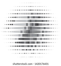 Vintage halftone monochrome geometric texture background. Vector Abstract Texture