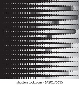 Vintage halftone monochrome geometric texture background. Vector Abstract Texture