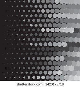 Vintage halftone monochrome geometric texture background. Vector Abstract Texture