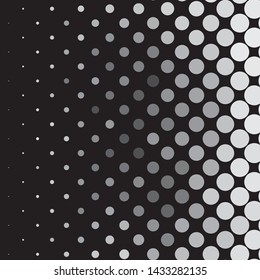 Vintage halftone monochrome geometric texture background. Vector Abstract Texture
