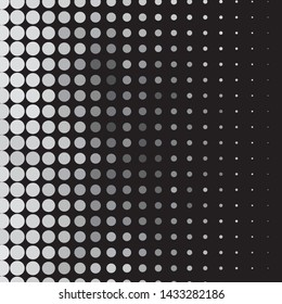 Vintage halftone monochrome geometric texture background. Vector Abstract Texture