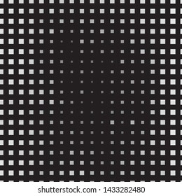 Vintage halftone monochrome geometric texture background. Vector Abstract Texture