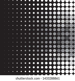 Vintage halftone monochrome geometric texture background. Vector Abstract Texture