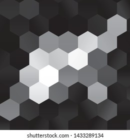 Vintage halftone monochrome geometric texture background. Vector Abstract Texture