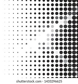 Vintage halftone monochrome geometric texture background. Vector Abstract Texture