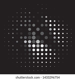 Vintage halftone monochrome geometric texture background. Vector Abstract Texture
