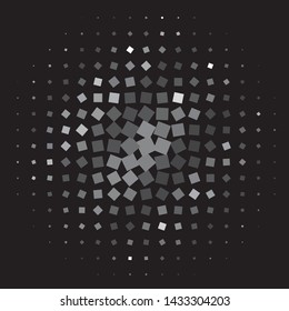 Vintage halftone monochrome geometric texture background. Vector Abstract Texture