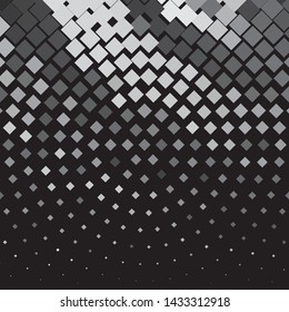 Vintage halftone monochrome geometric texture background. Vector Abstract Texture